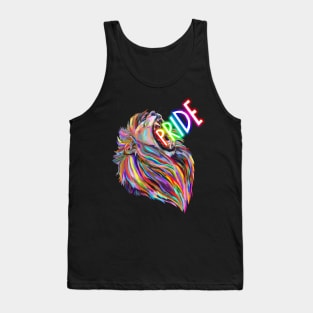 Rainbow Roaring Pride Lion Tank Top